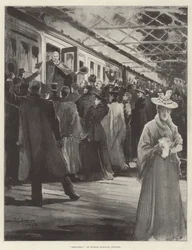 Het vertrek van de Britse troepen naar Ashanti